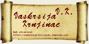 Vaskrsija Krnjinac vizit kartica